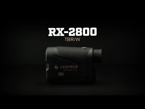Load and play video in Gallery viewer, Leupold RX-2800 TBR/W Laser Rangefinder - OLED Selectable - Black/Grey

